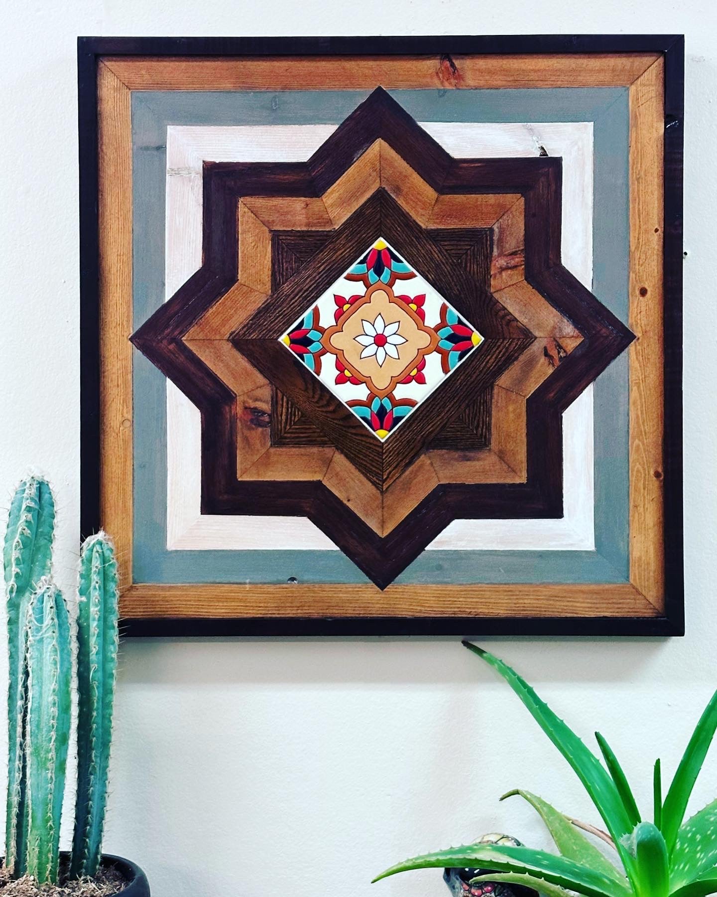 Wood wall accent