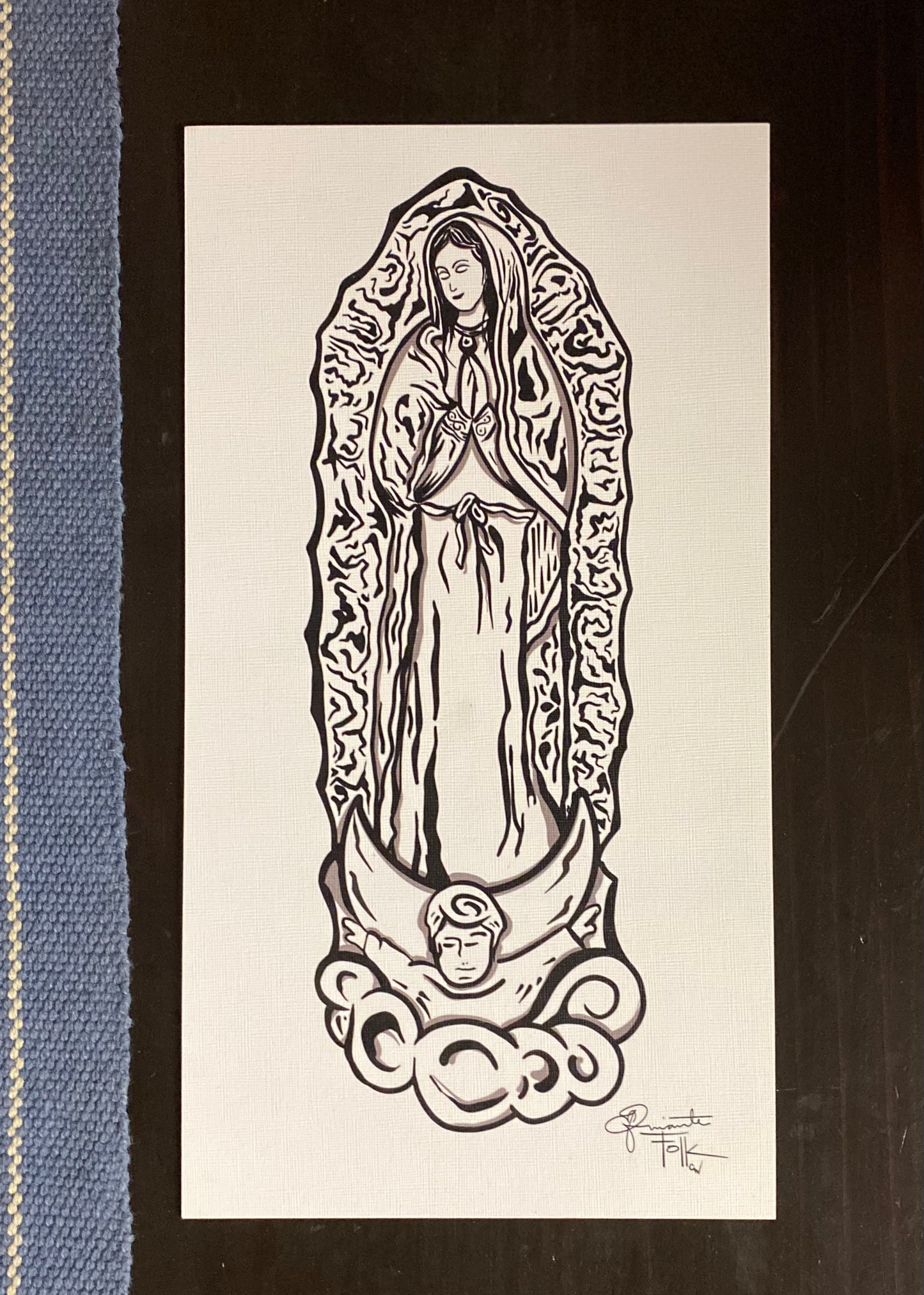 Guadalupe on canvas