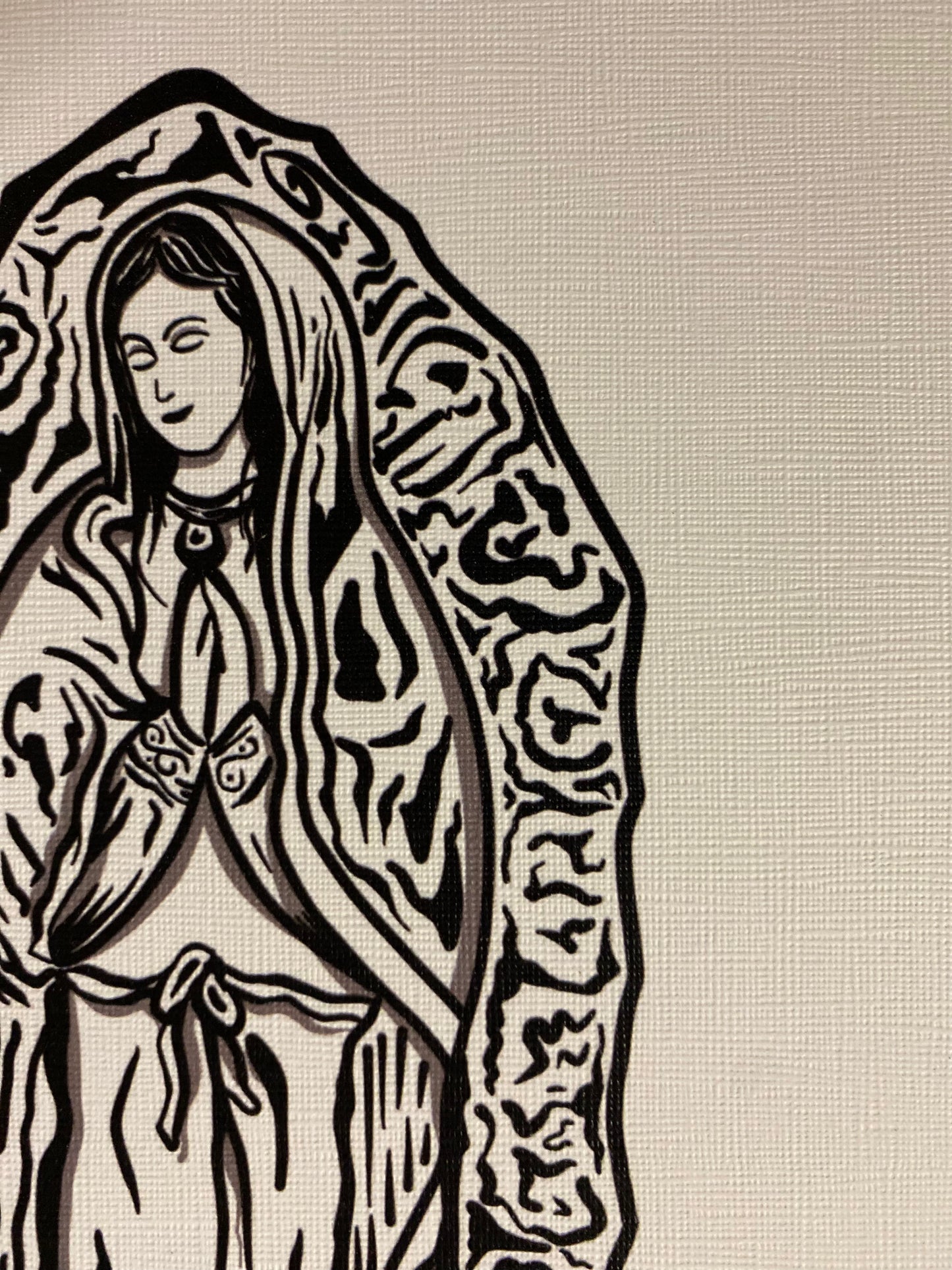 Guadalupe on canvas