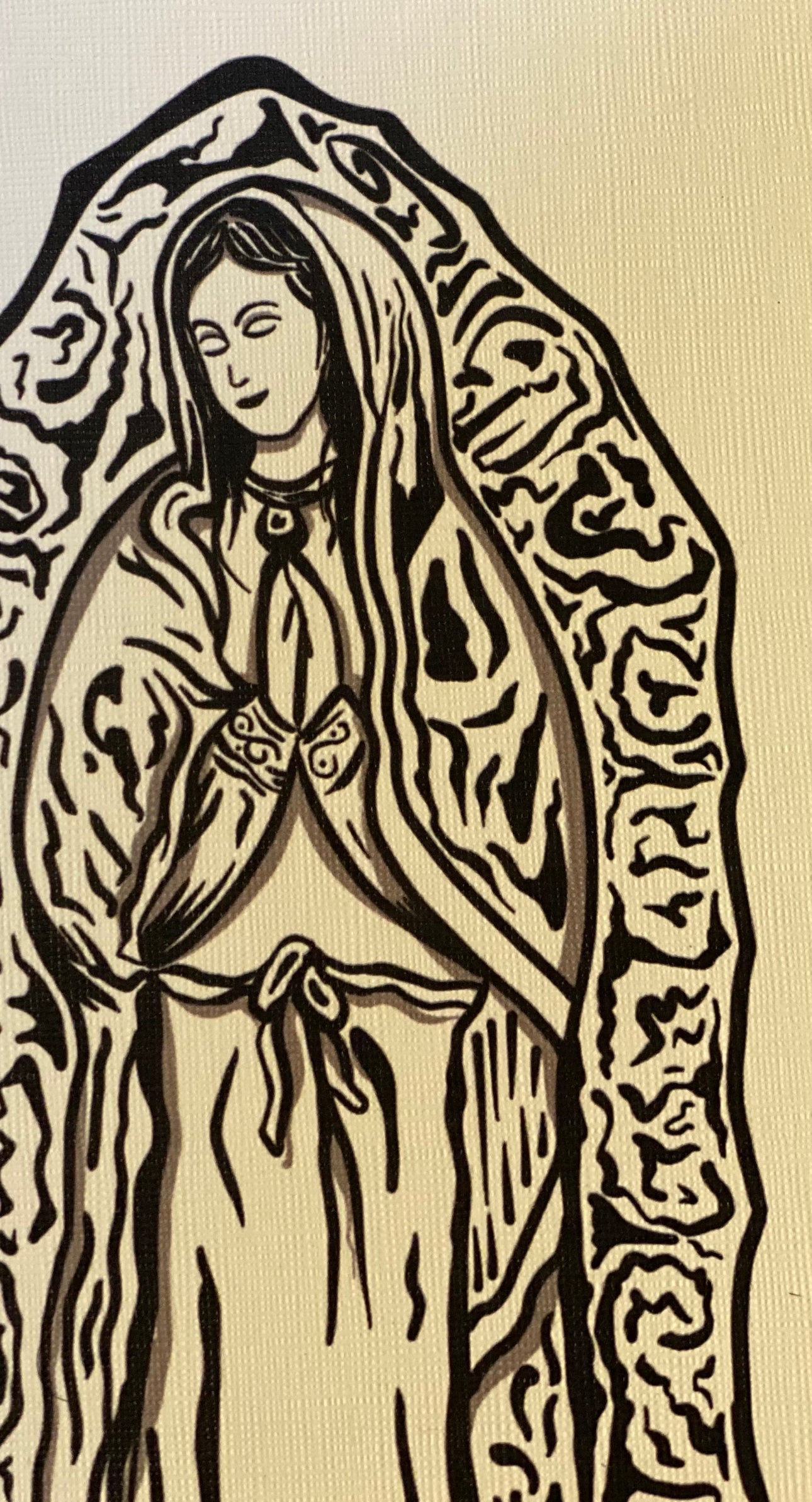 Guadalupe on canvas