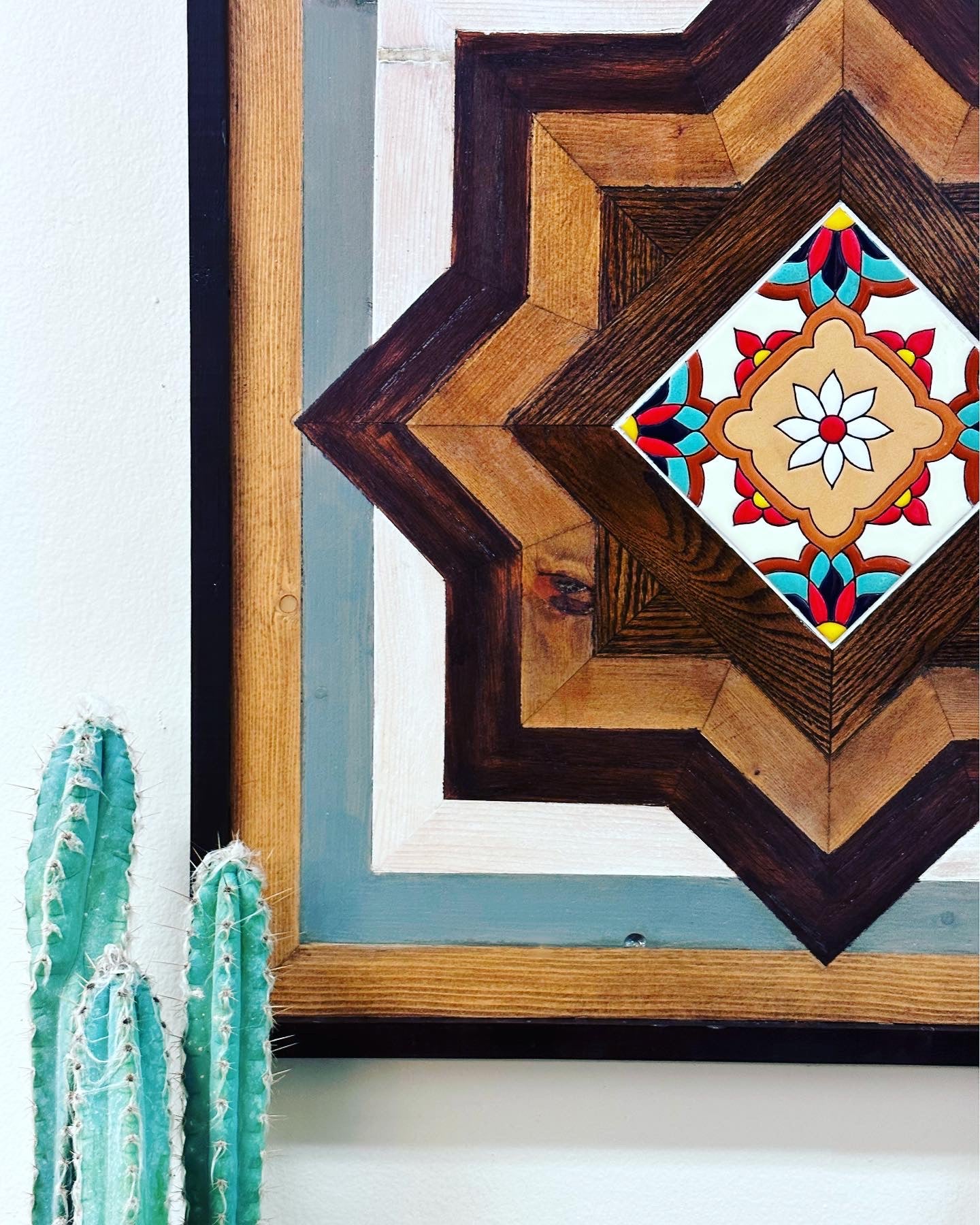 Wood wall accent