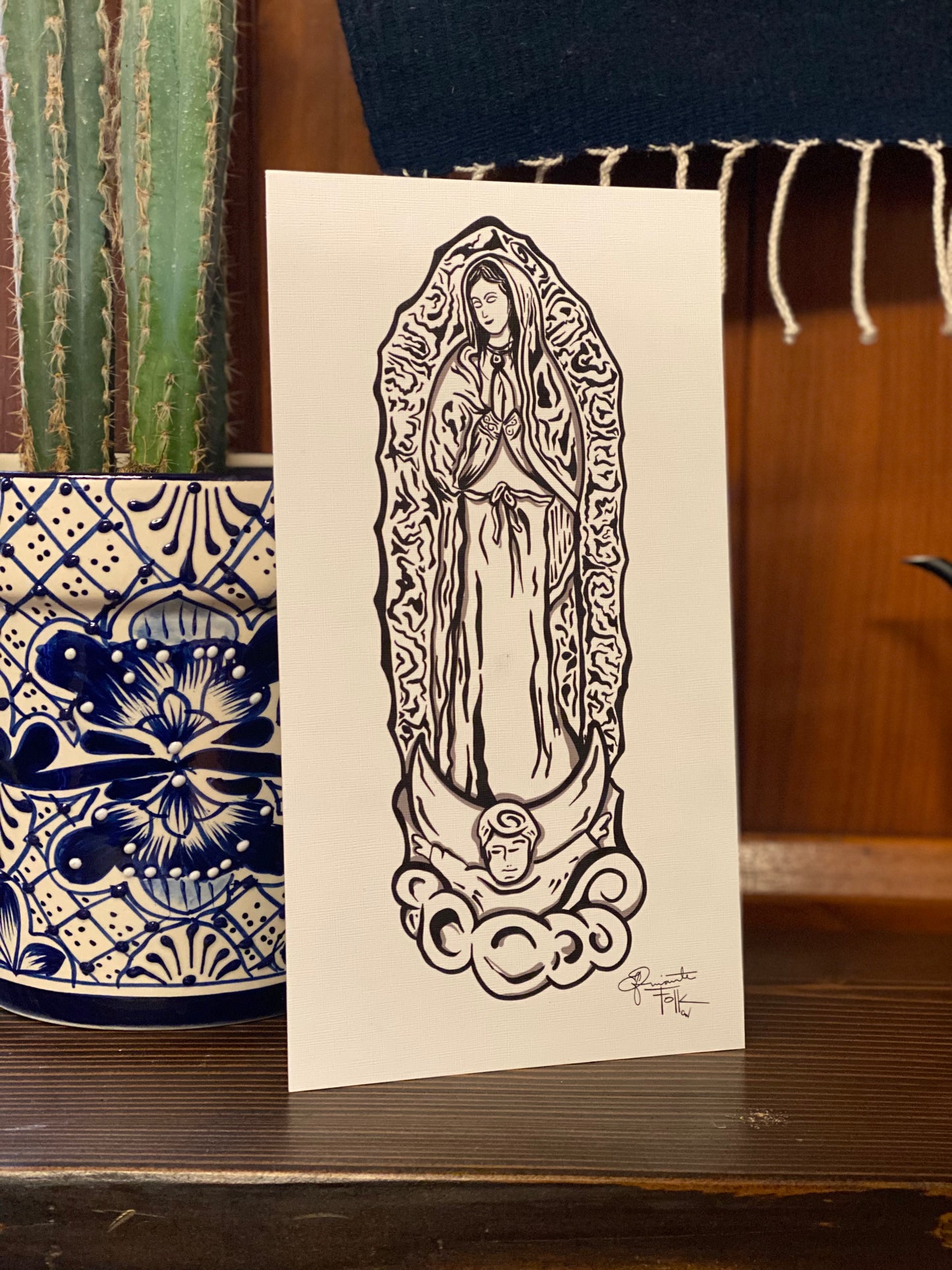 Guadalupe on canvas