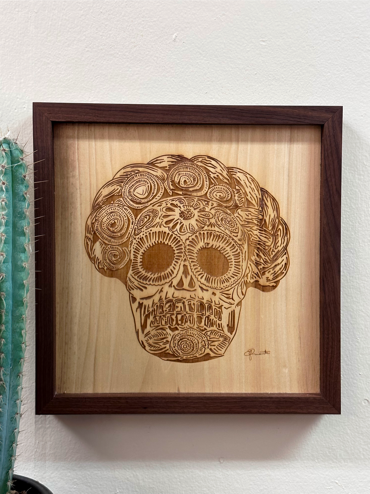 Calaca on wood