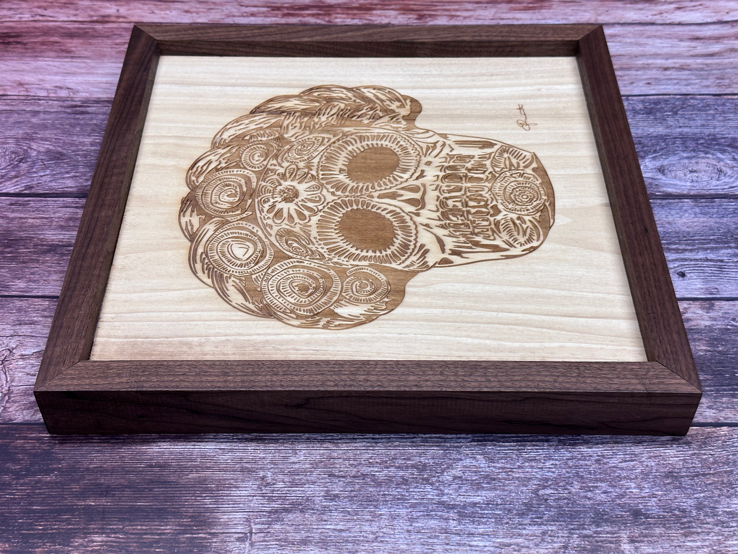 Calaca Designs Calaca on wood – Folkcreativeworks